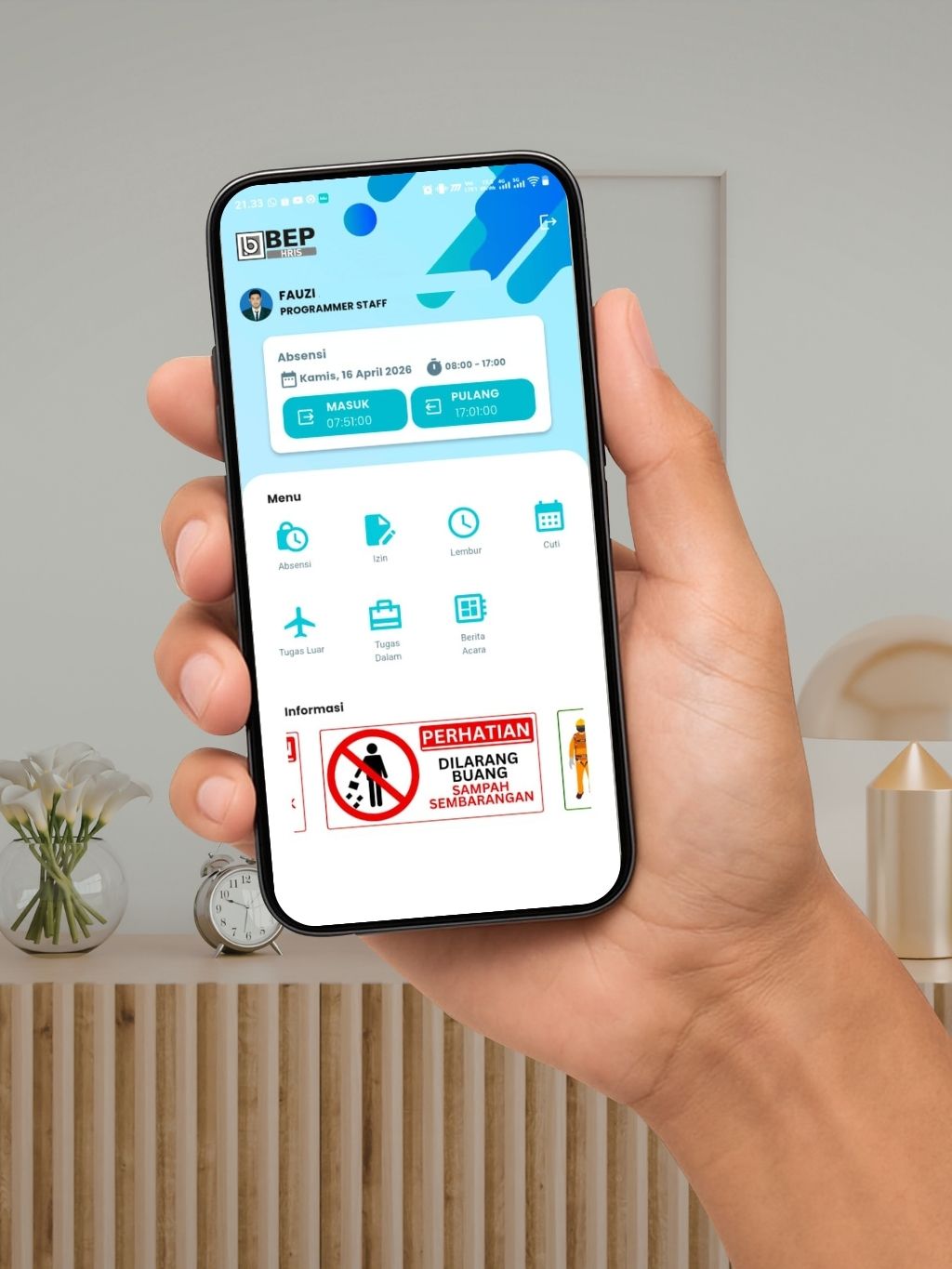 Aplikasi BEPHRIS HR System