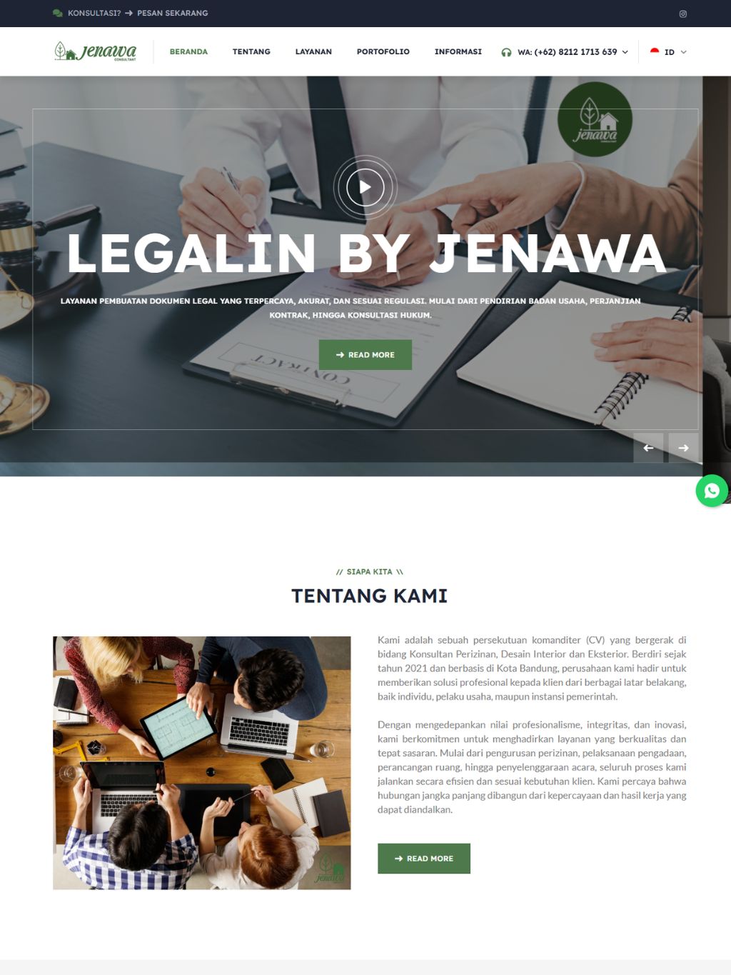 Website Jenawa 